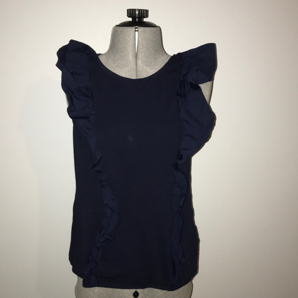 J. Crew XS navy blouse